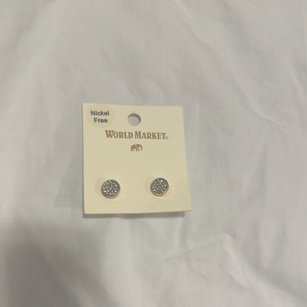 World Market Gold Earring Studs